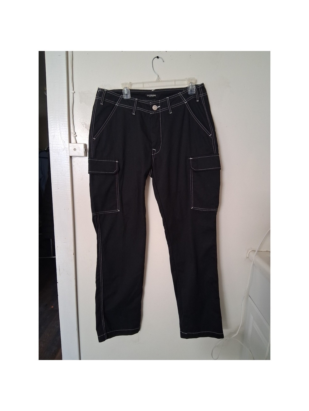 True Religion Black Cargo Pants Size 33